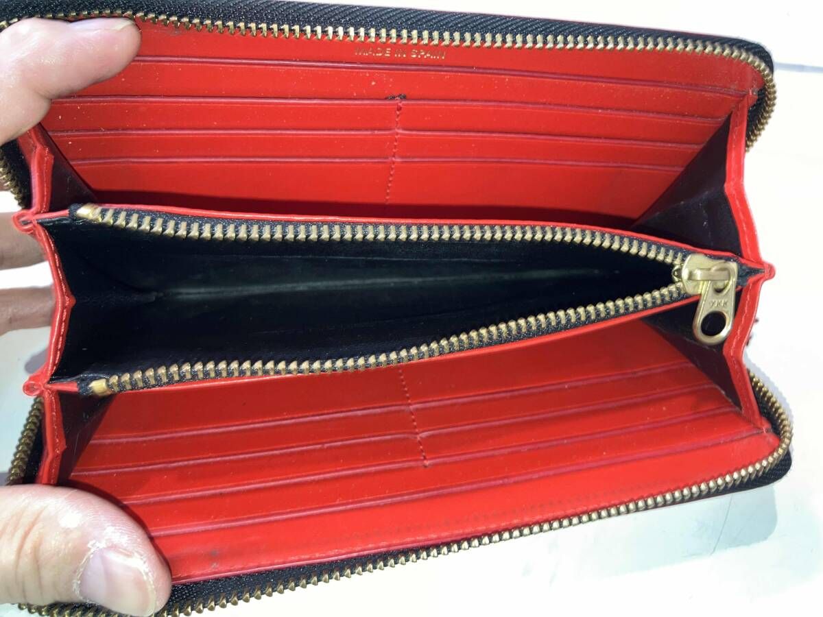 COMME des GARCONS コムデギャルソン HUGE LOGO レザー ラウンド