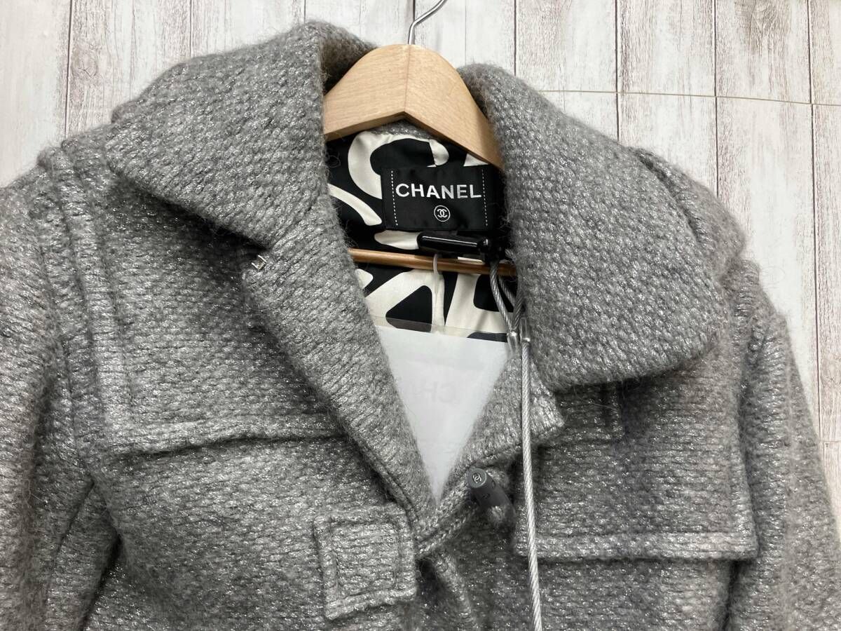 ★お値下げ★ CHANEL ダッフルコート CHANEL／21-22AW ダッフルコート グレー／ココボタン／P71170V62673