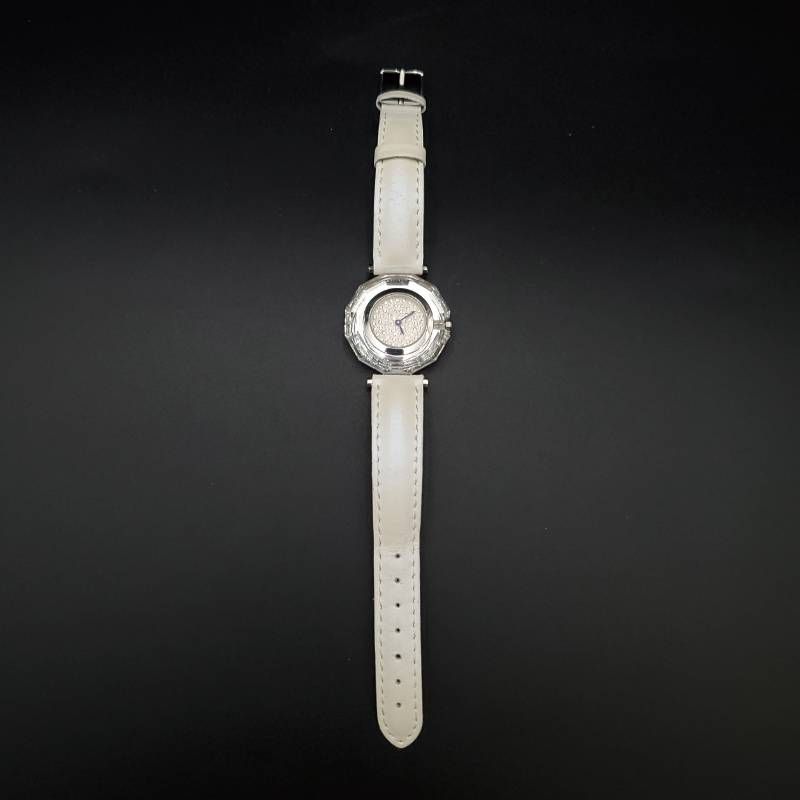 SWAROVSKI スワロフスキー 腕時計 クリスタルフェイス クォーツ 未稼働