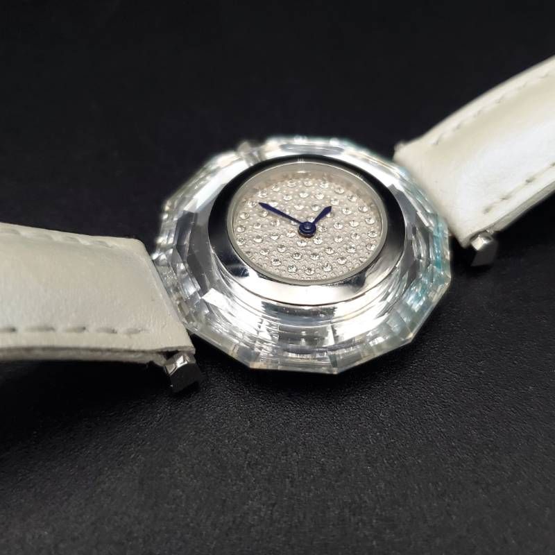 SWAROVSKI スワロフスキー 腕時計 クリスタルフェイス クォーツ 未稼働