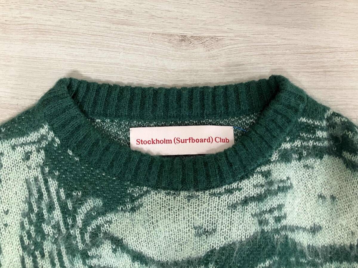 購入 Stockholm Surfboard Club マーブルモヘアニットセーター Mサイズ 