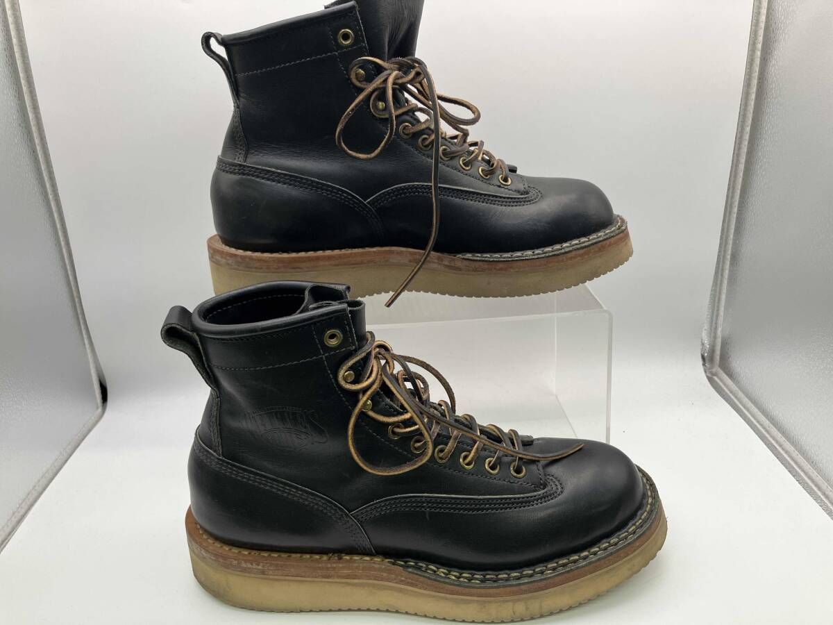  WHITE S ホワイツ ショートブーツ 4 Q FOREMAN 26 5㎝ ブラック 靴紐革製 その他 ブーツ 革靴