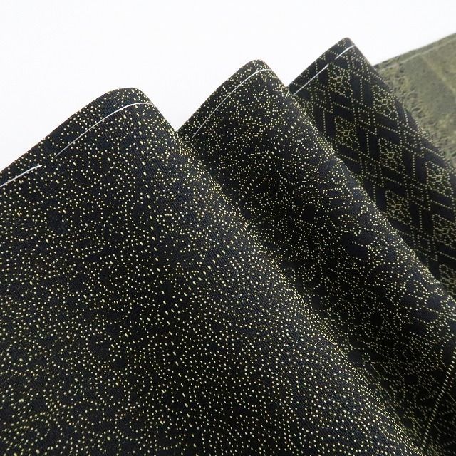 ❁tomihisa❁ 黄金糸 寄せ柄 着物 正絹 仕付け糸付 目にも楽しく美しく 印象付ける幸せの輝き お召 7296