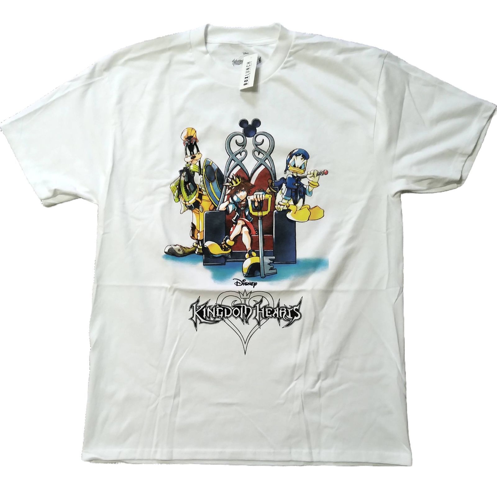 キングダムハーツ Tシャツ L 白 ゲームT ディズニー 未使用新品