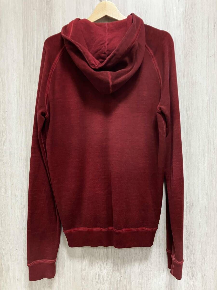 ディースクエアード パーカー ジップアップパーカー ワインレッド サイズS S 25030