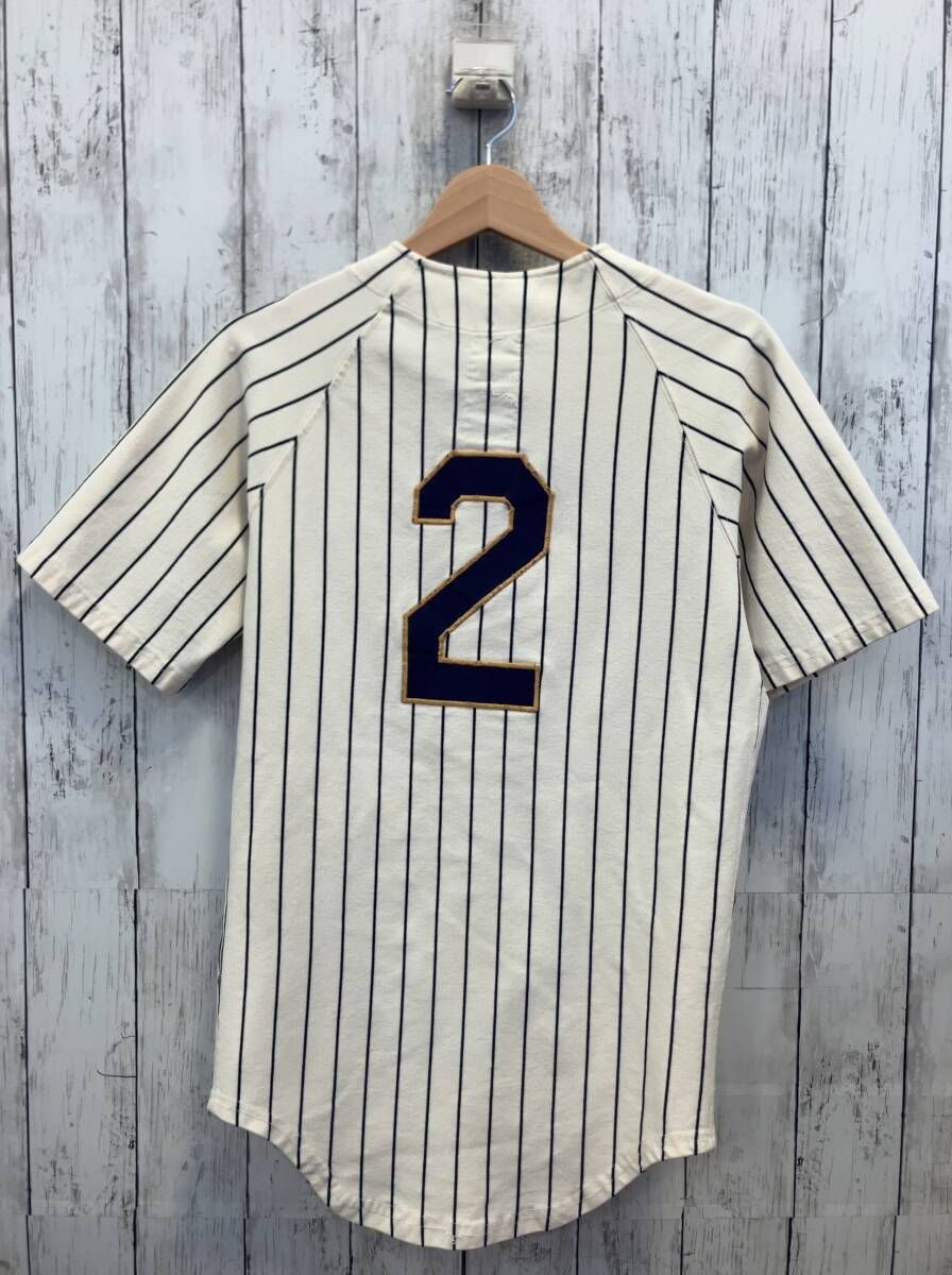 Sand-Knit サンドニット 半袖シャツ 60 s ベースボールシャツ ストライプ 身幅細