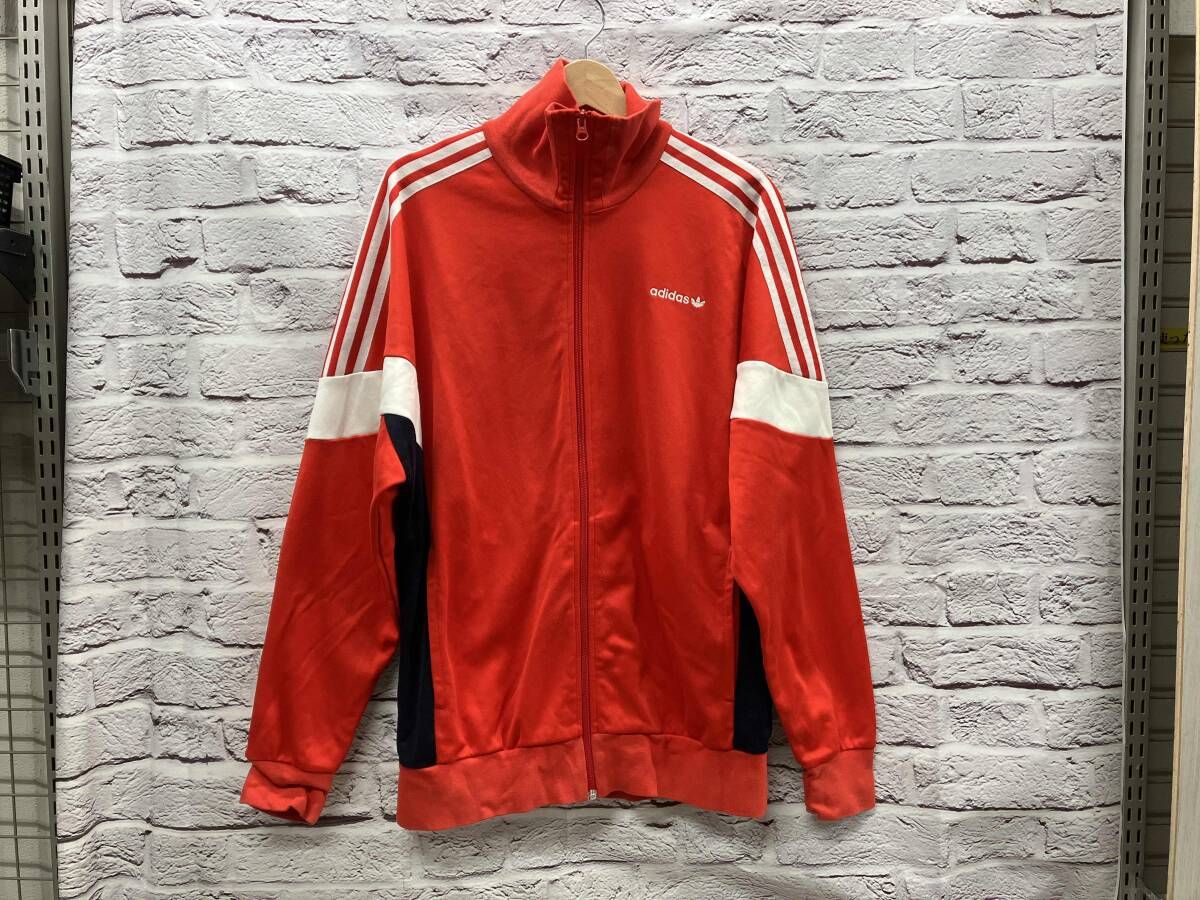 adidas トラックジャケット 70's 復刻 ジャ-ジ 表記サイズ L オレンジ