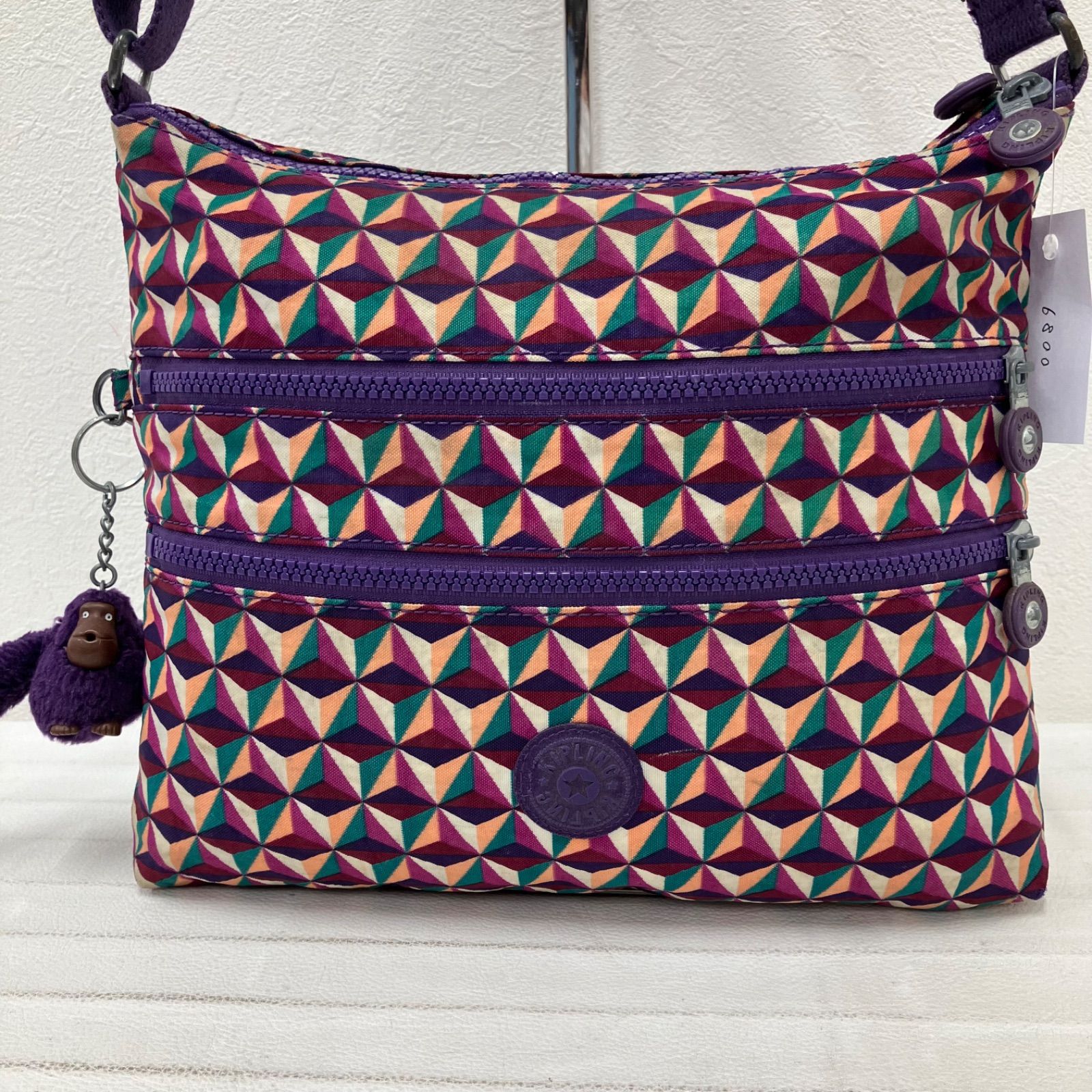 6800 Kipling キプリング ショルダーバッグ チャーム付き モンキー 