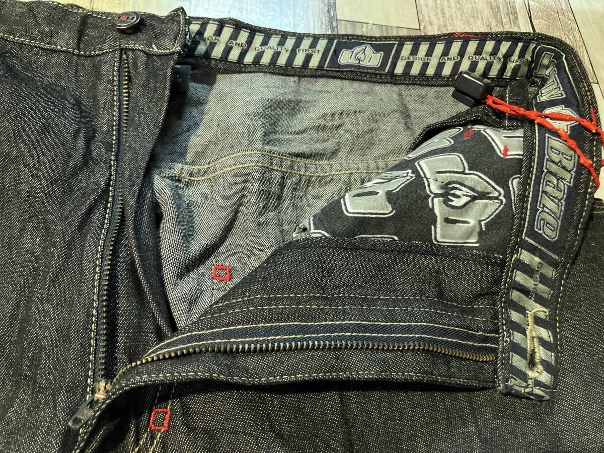 Johnny Blaze ジョニーブレイズ 綿パン ブラック サイズ表記なし 高検索ワード ワイドデニム