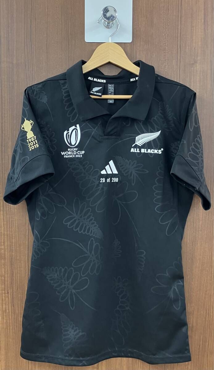 adidas ALL BLACKS ラグビー 2025 WC 半袖ポロシャツ IK 7130 ブラック アディダス 箱有り