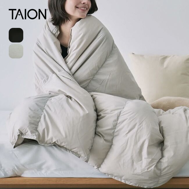 TAION タイオン ルームダウン 超軽量 800 FP 羽毛布団 クッションカバー付き セミダブルサイズ TAION- -DIC