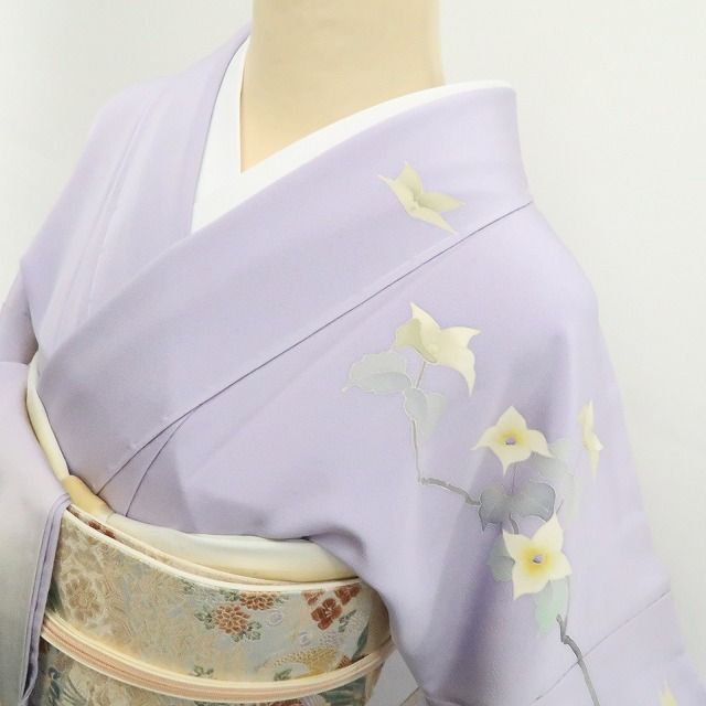  ❁tomihisa❁ さが美謹製 本加賀友禅 赤地暁 落款 山法師 着物 仕付け糸付”花を咲かせ凛とした気品を叶える”訪問着 7288 訪問着 付け下げ 着物