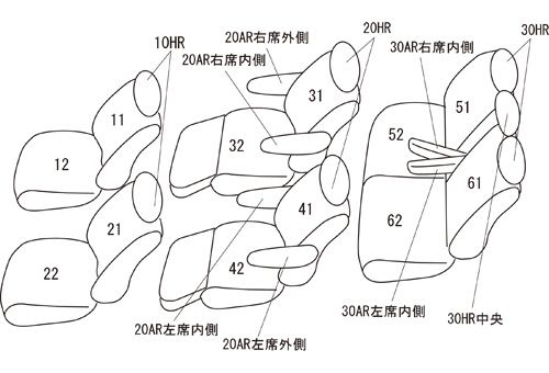 Clazzio クラッツィオ シートカバー JEANS ジーンズ アルファード ハイブリッド AYH30W H30/1～R5/6 ET-1652
