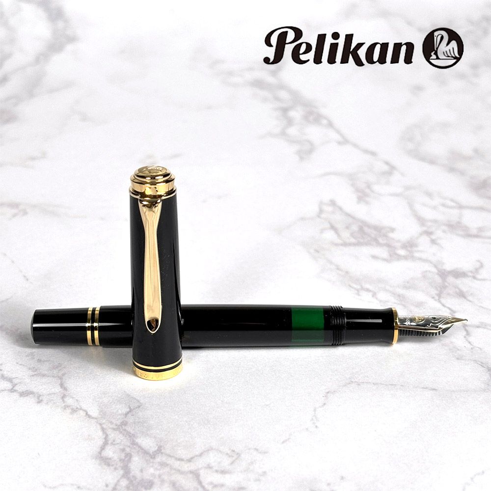 ペリカン 万年筆 吸入式 スーベレーン M 400 ブラック 中字 985499 筆記具