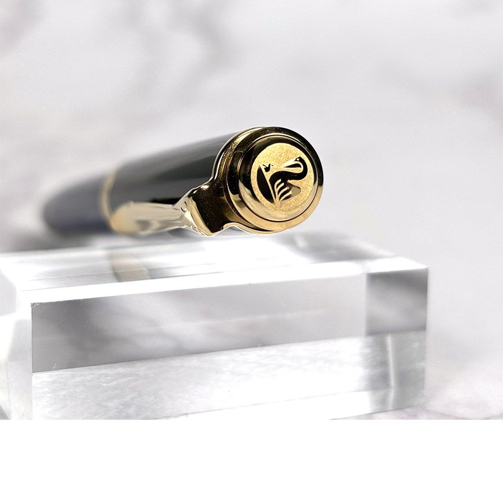 ペリカン 万年筆 吸入式 スーベレーン M 400 ブルー ストライプ 中字 985978 筆記具