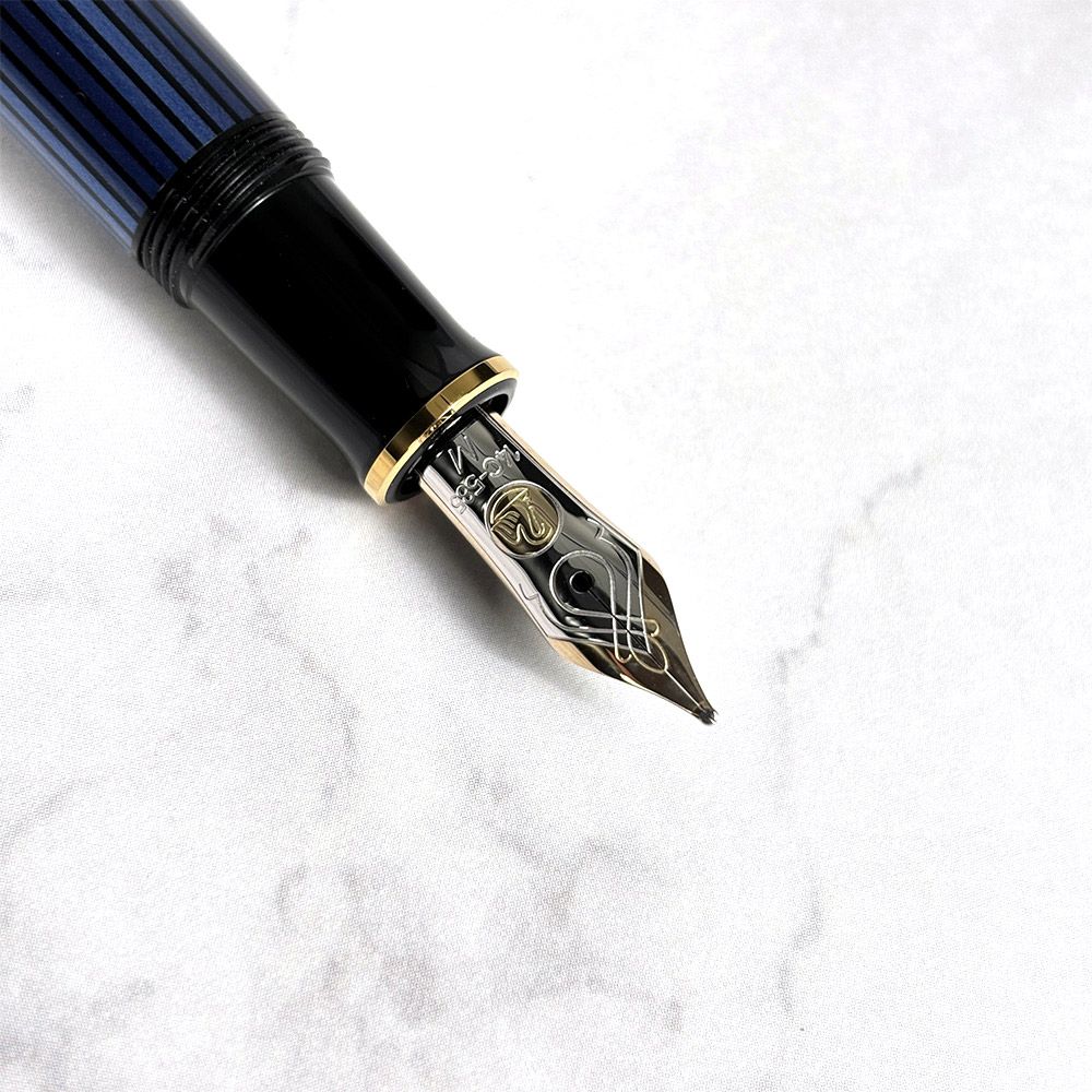  ペリカン 万年筆 吸入式 スーベレーン M 400 ブルー ストライプ 中字 985978 筆記具 万年筆 万年筆 インク