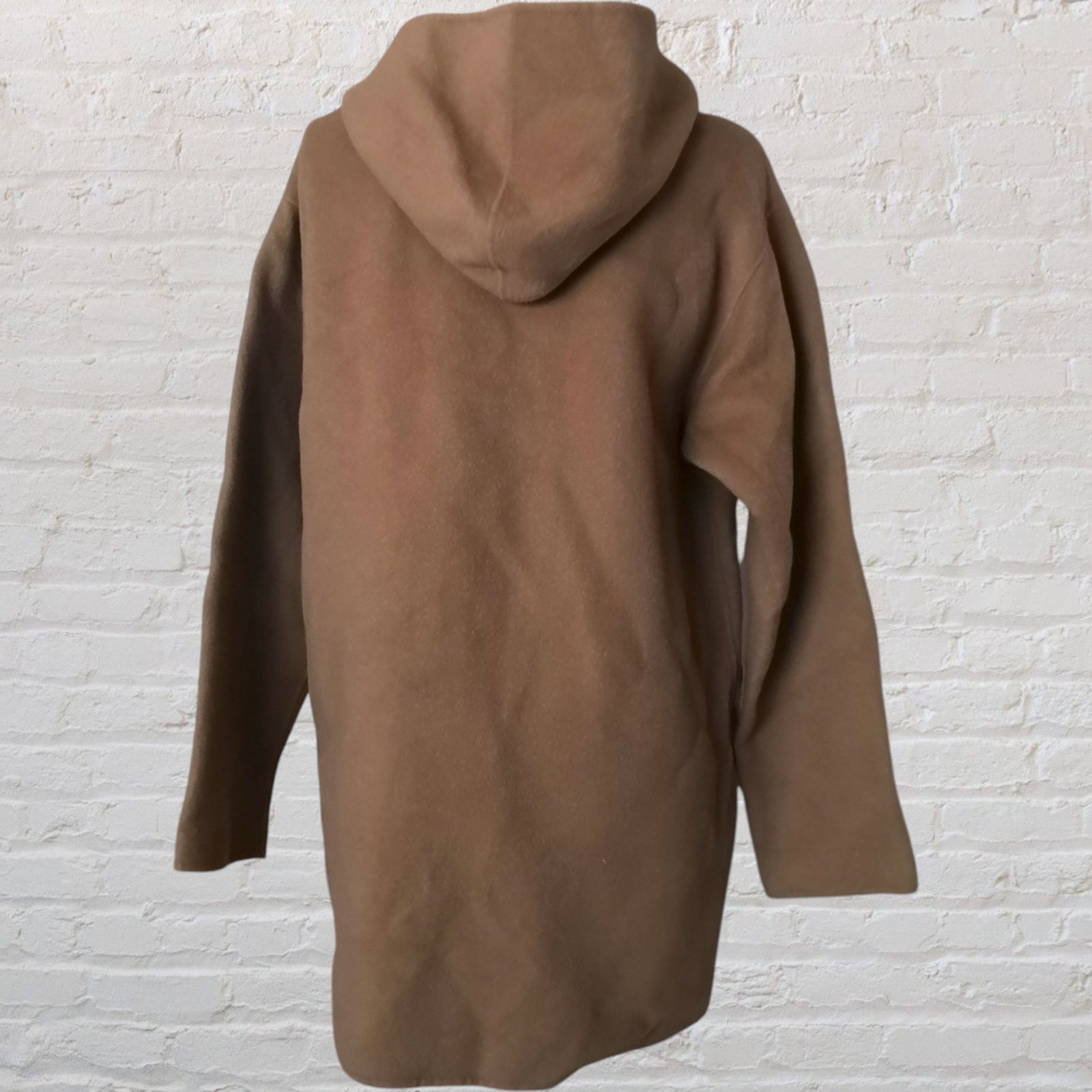 Whim Gazette ウィムガゼット フード付きウールコート キャメル - メルカリ