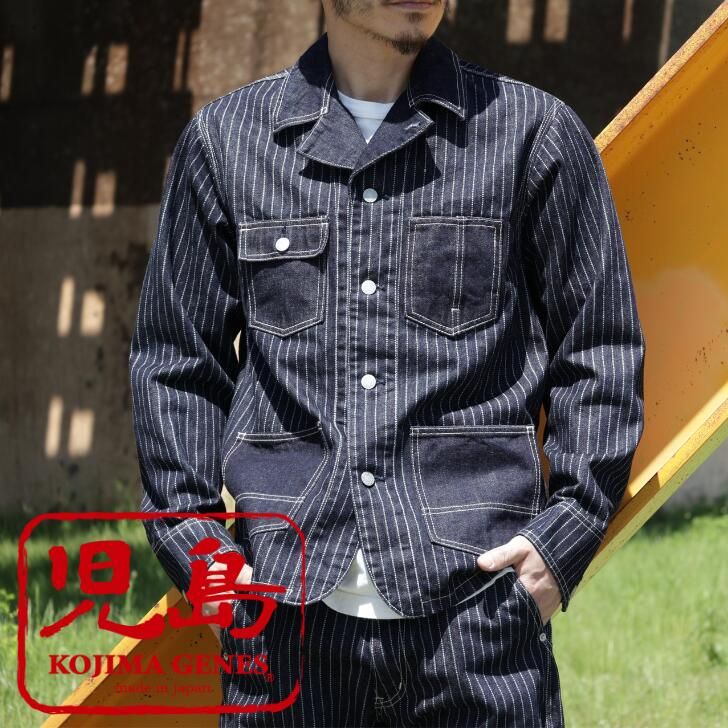 児島ジーンズ 13ozウォバッシュカバーオール RNB-5078 KOJIMA GENES