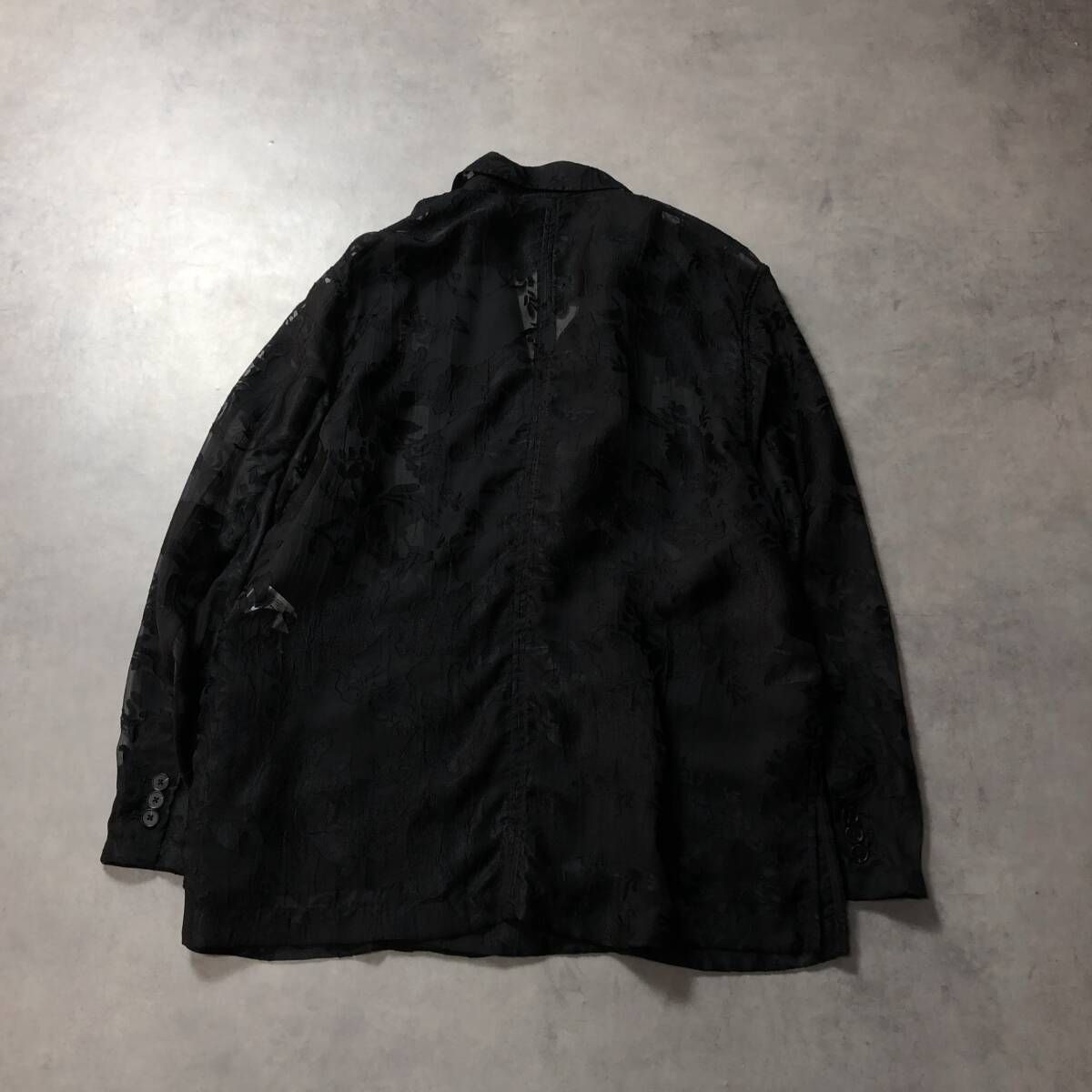 フラワーレース Hare レースブルゾン 黒 WQ909 HARE flowerレース