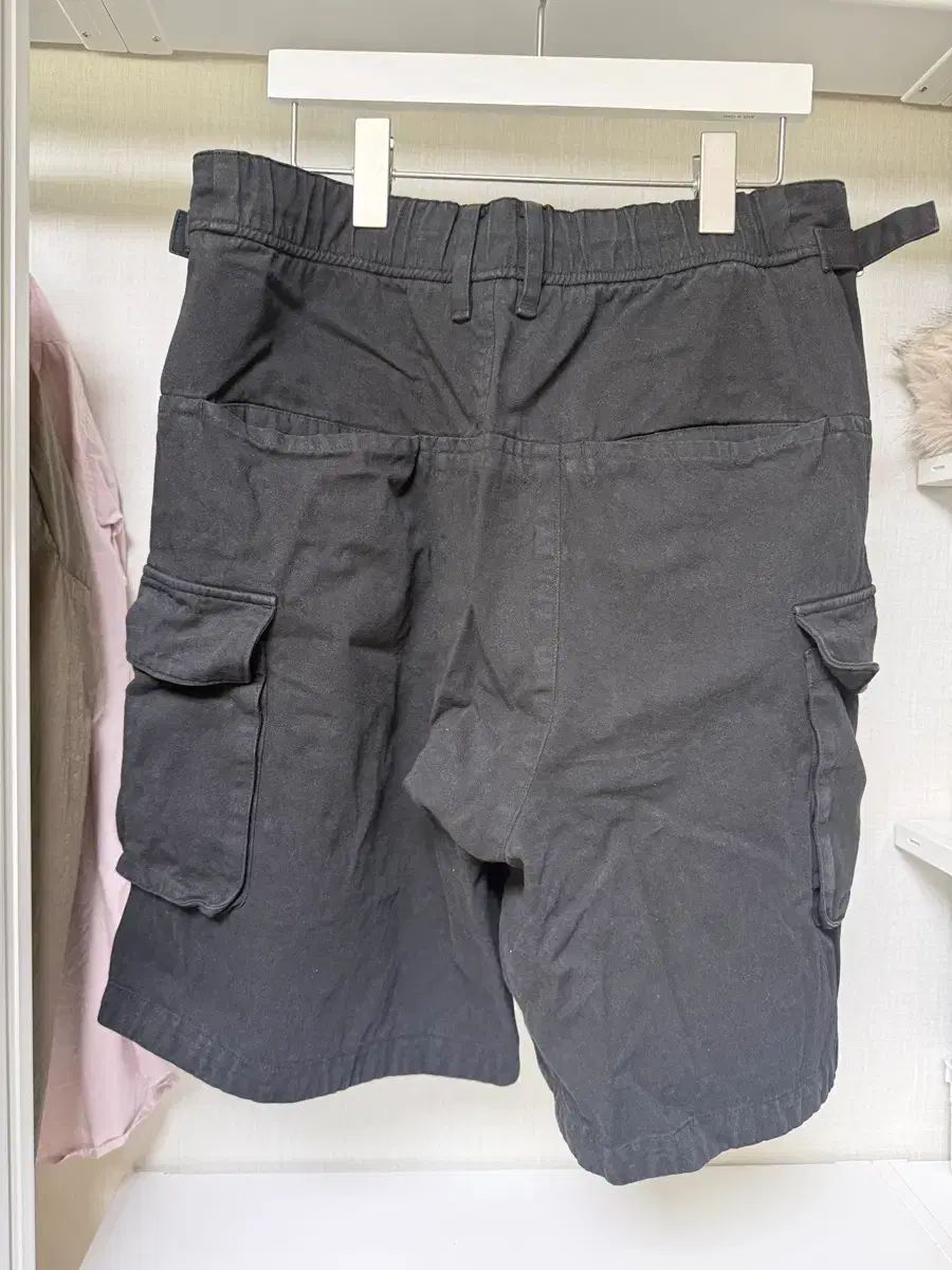 3 L ポリテ루 BIGカーゴパンツ フェイディド ブラック