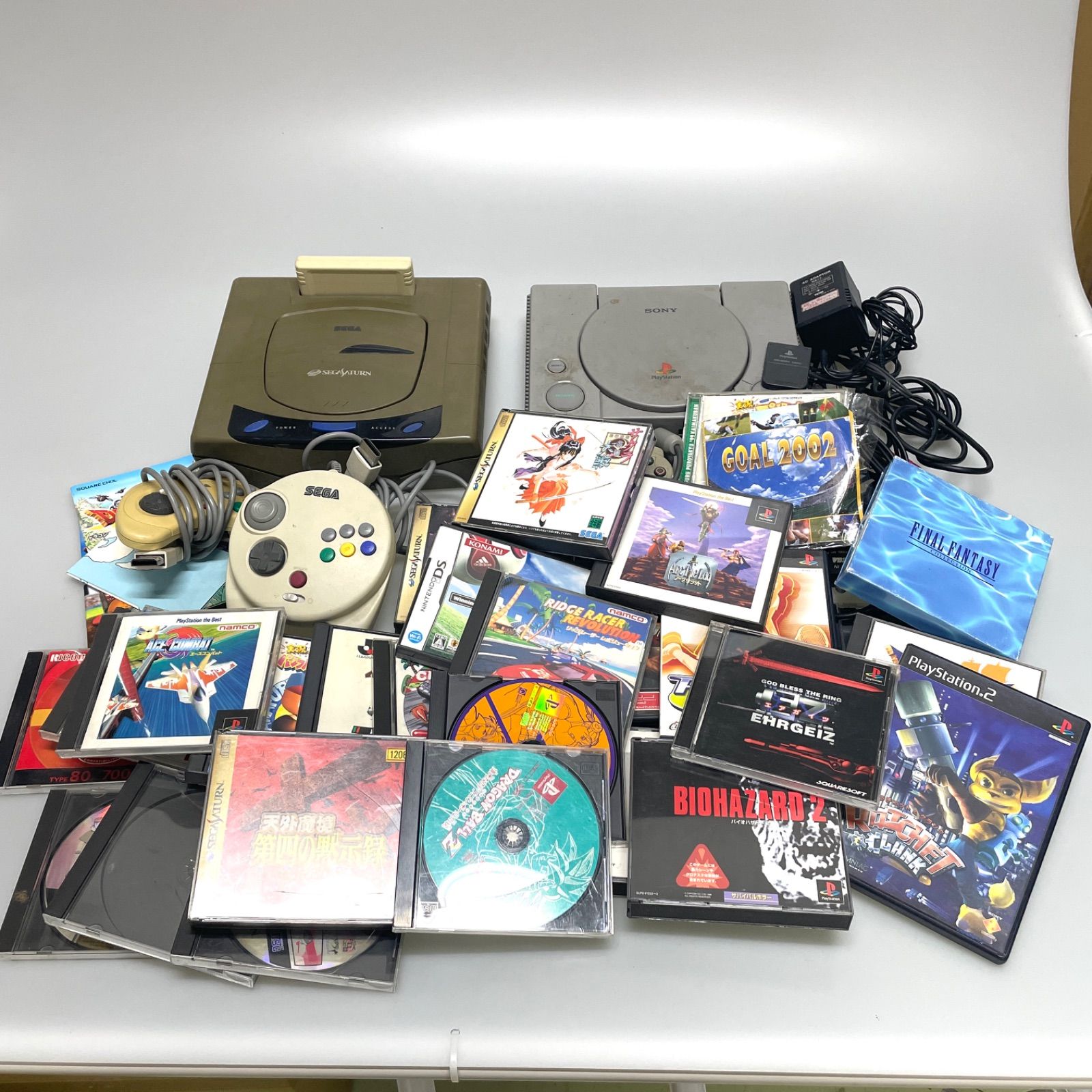 NK130 ジャンク PlayStation セガサターン 本体 ゲームソフトまとめ