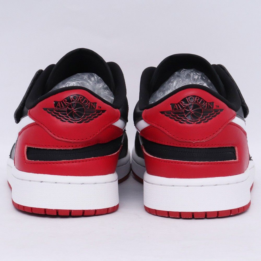 30cm NIKE Air Jordan 1 Low Flyease Black/White/Gym Red DM1206-066