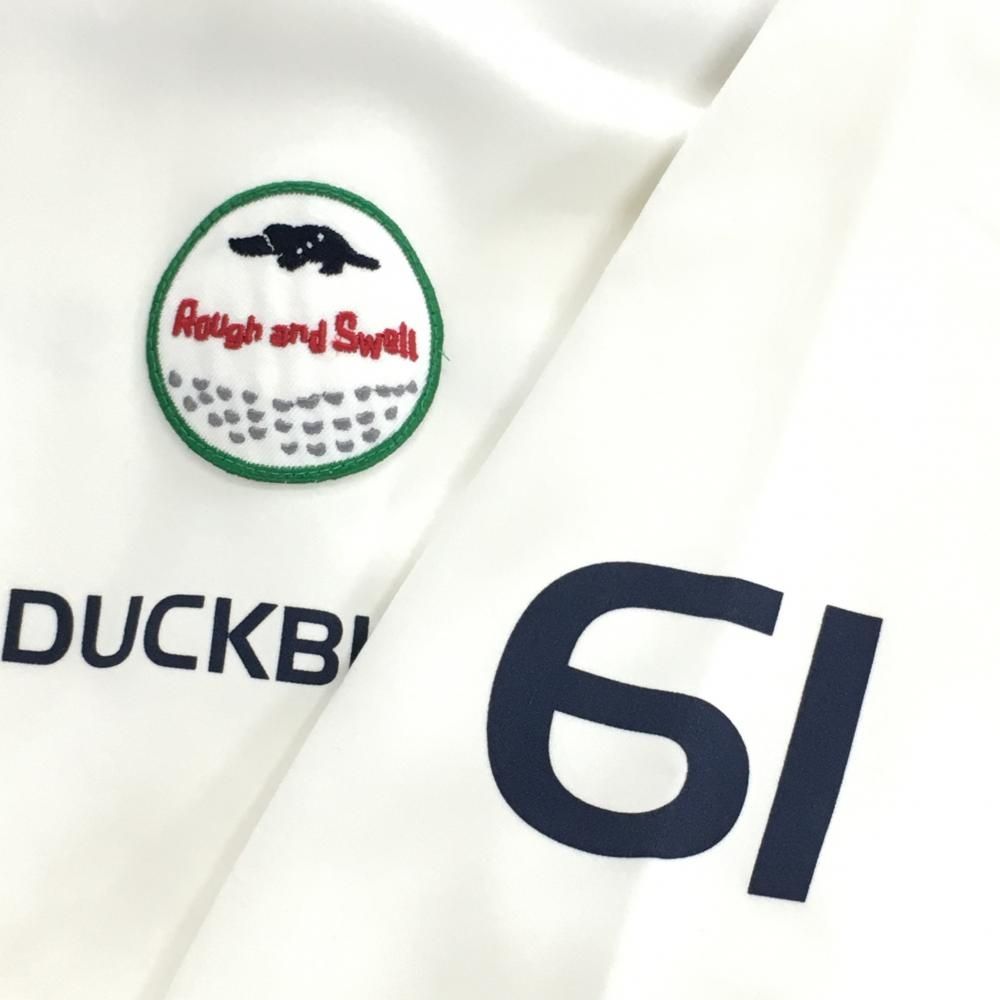 美品】ラフアンドスウェル タートルネックトレーナー 白 フロントロゴ