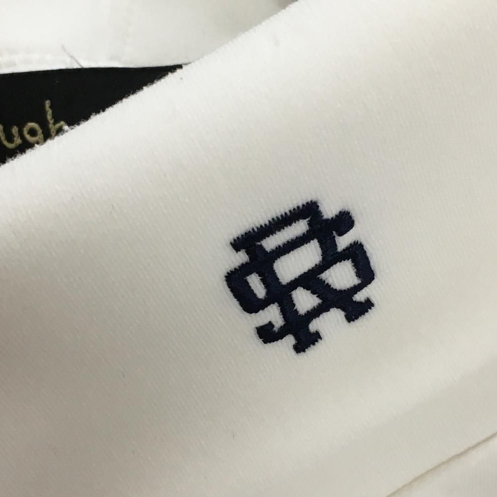 美品】ラフアンドスウェル タートルネックトレーナー 白 フロントロゴ