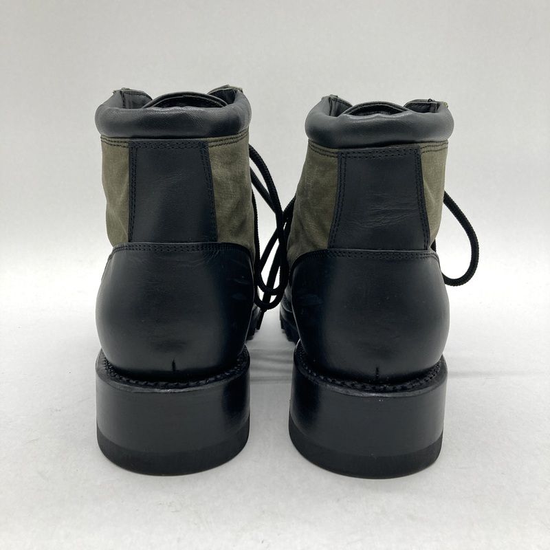roar ロアー ミリタリーブーツ TENT BOOTS 17 FRQ 34 き レザー メンズ サイズ2 26 5 cm相当 ブラック カーキ 靴 B 15387