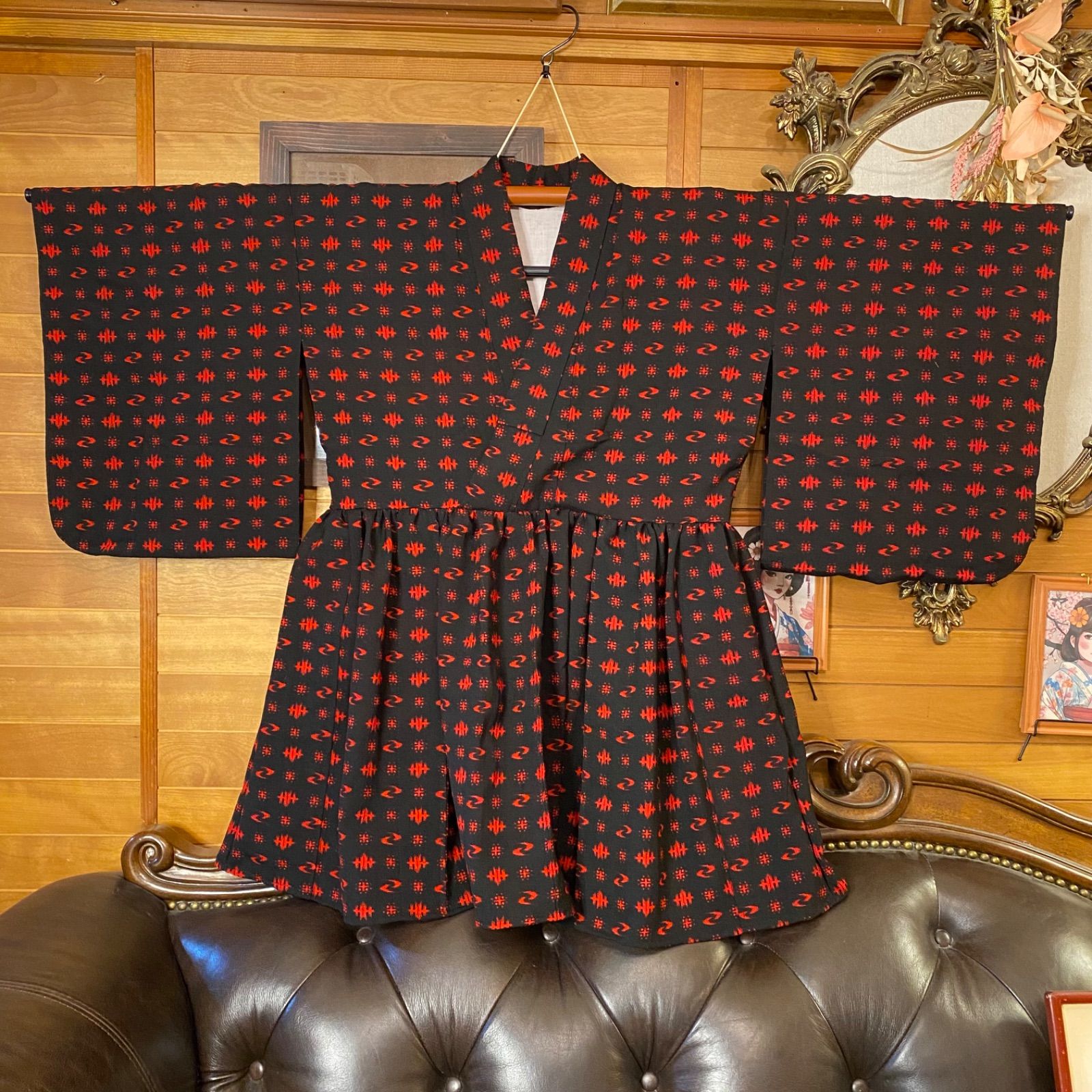 帯サッシュベルト付き