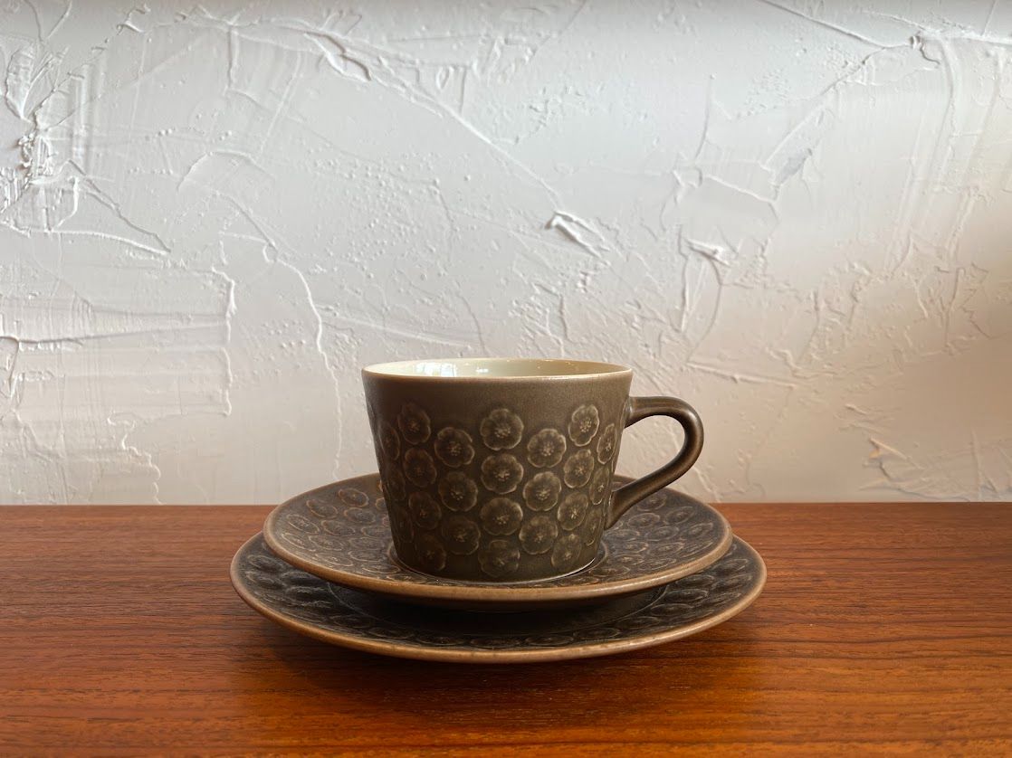 1960 s デンマーク Jens H Quistgaard イエンス クイストゴー Kronjyden クロニーデン Umbra ウンブラ カップソーサー トリオ