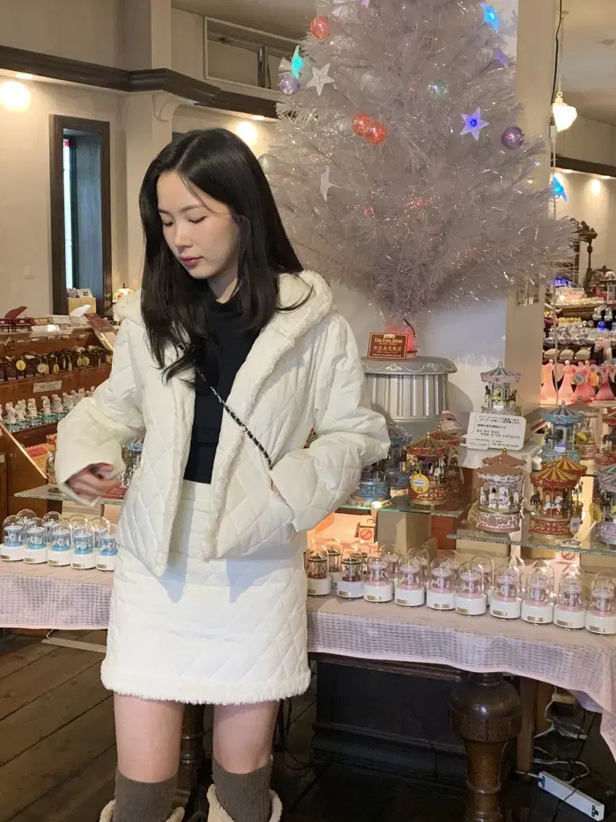 メリオン エンノブ キルティング ダウン+スカート 工場 セットアップ