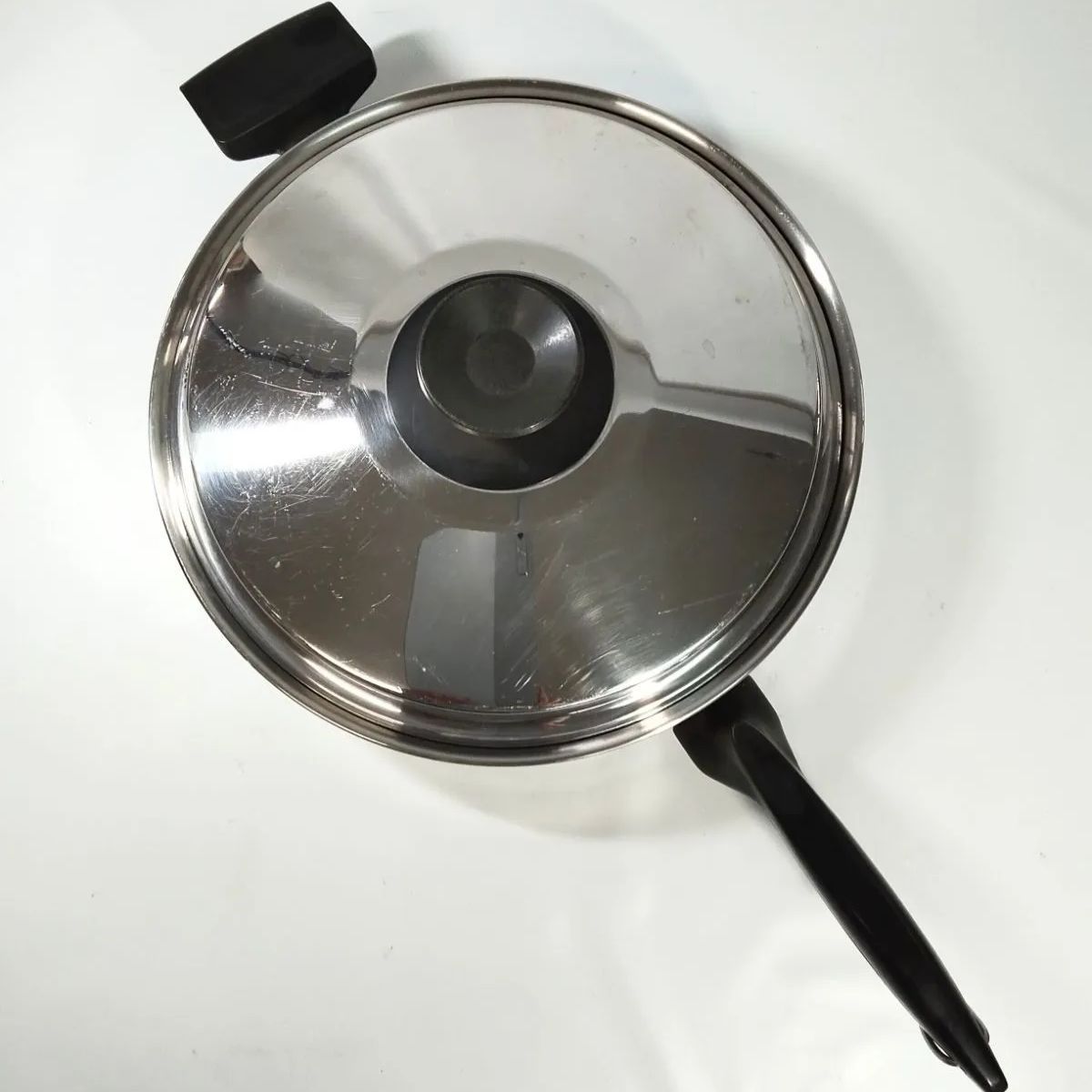 美品　アムウェイ　クイーン　小ソースパン　 片手鍋 ステンレス アムウェイ Amway クイーン Queen ステンレス ソテーパン 片手鍋 口径