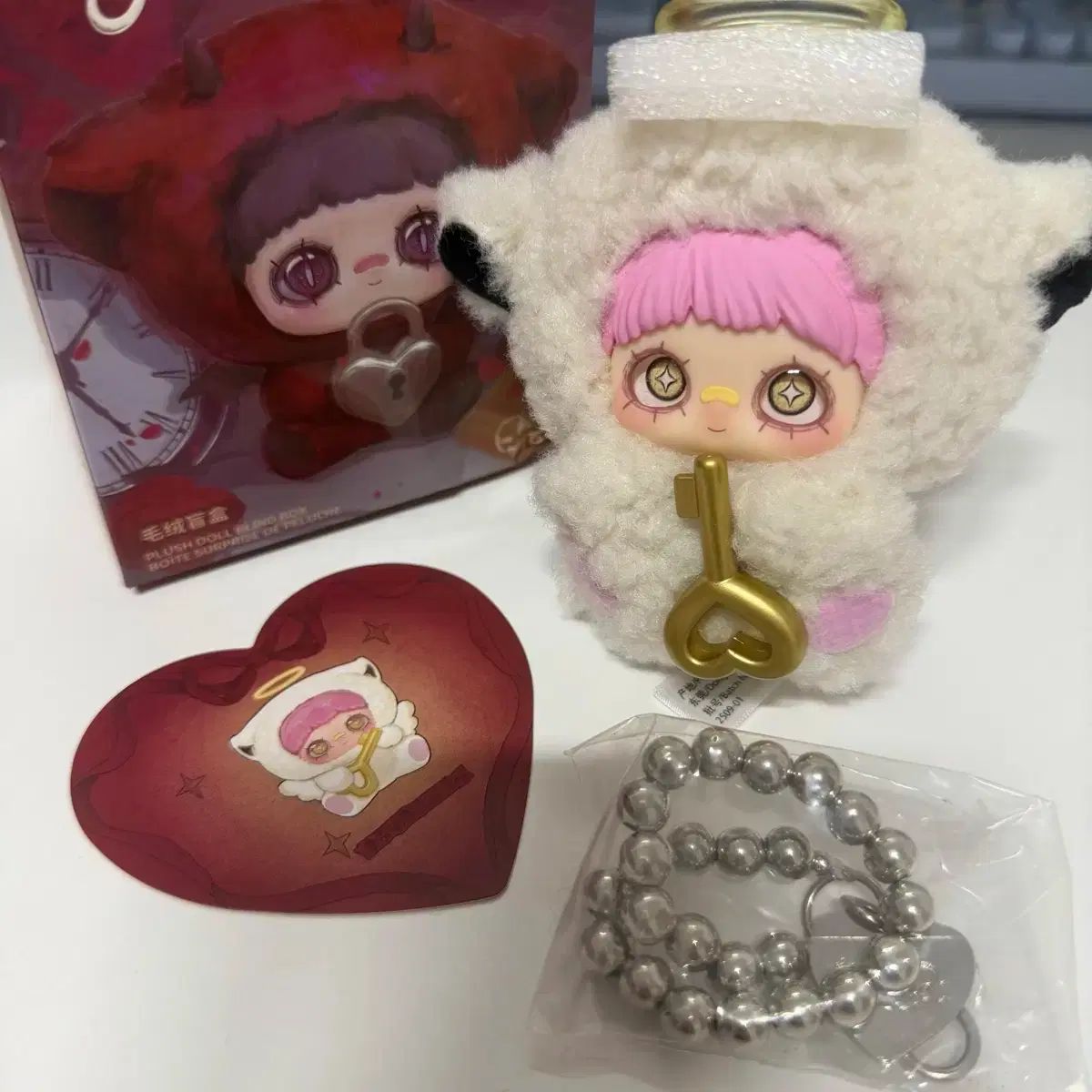 正規品 MAYMEI メイメイ ミニ ぬいぐるみキーホルダー - 天使