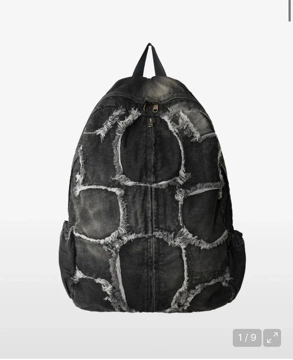 イウガマーカラス デニム タートル バックパック ブラック