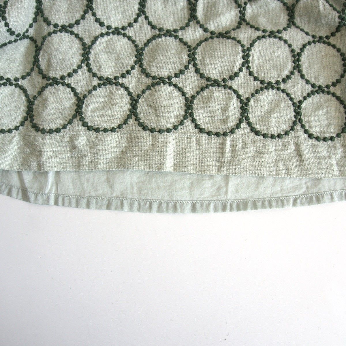 美品】mina perhonen 【tambourine リネン ノースリーブ ワンピース