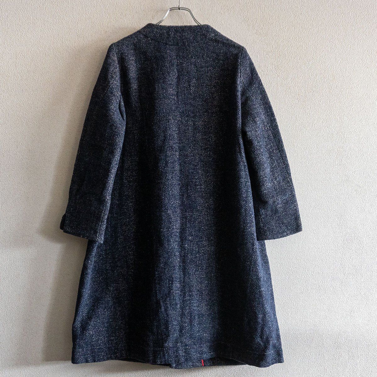 美品】 45R 【コットン リネン ツイード コート】2 フォーティー