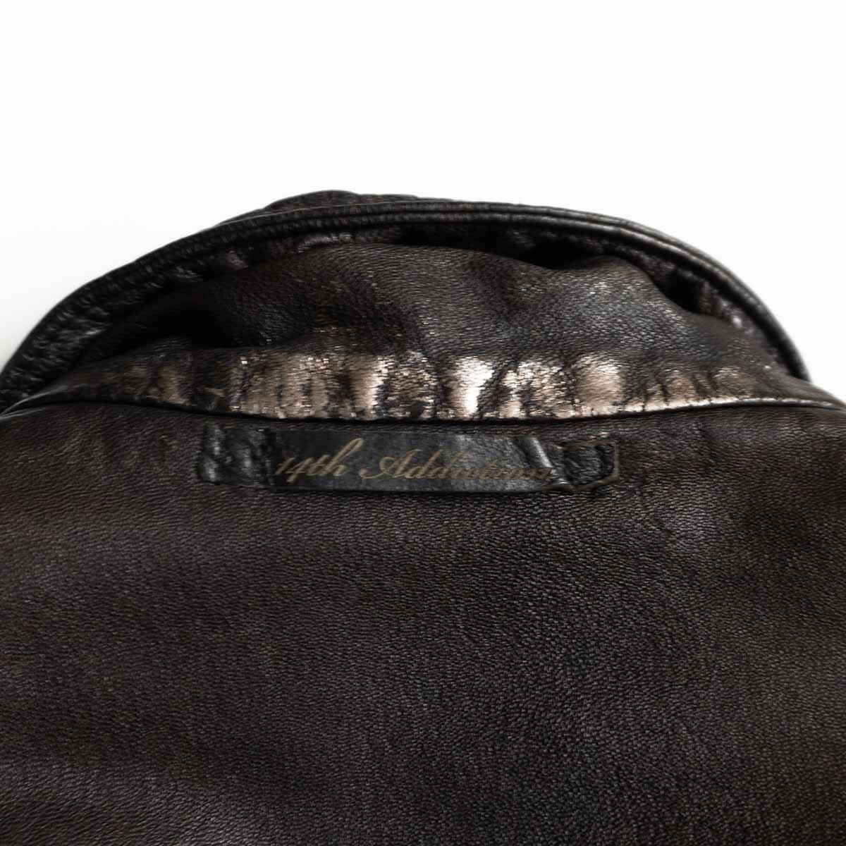 希少】14th addiction【ゴートスキン ライダースジャケット】レザー