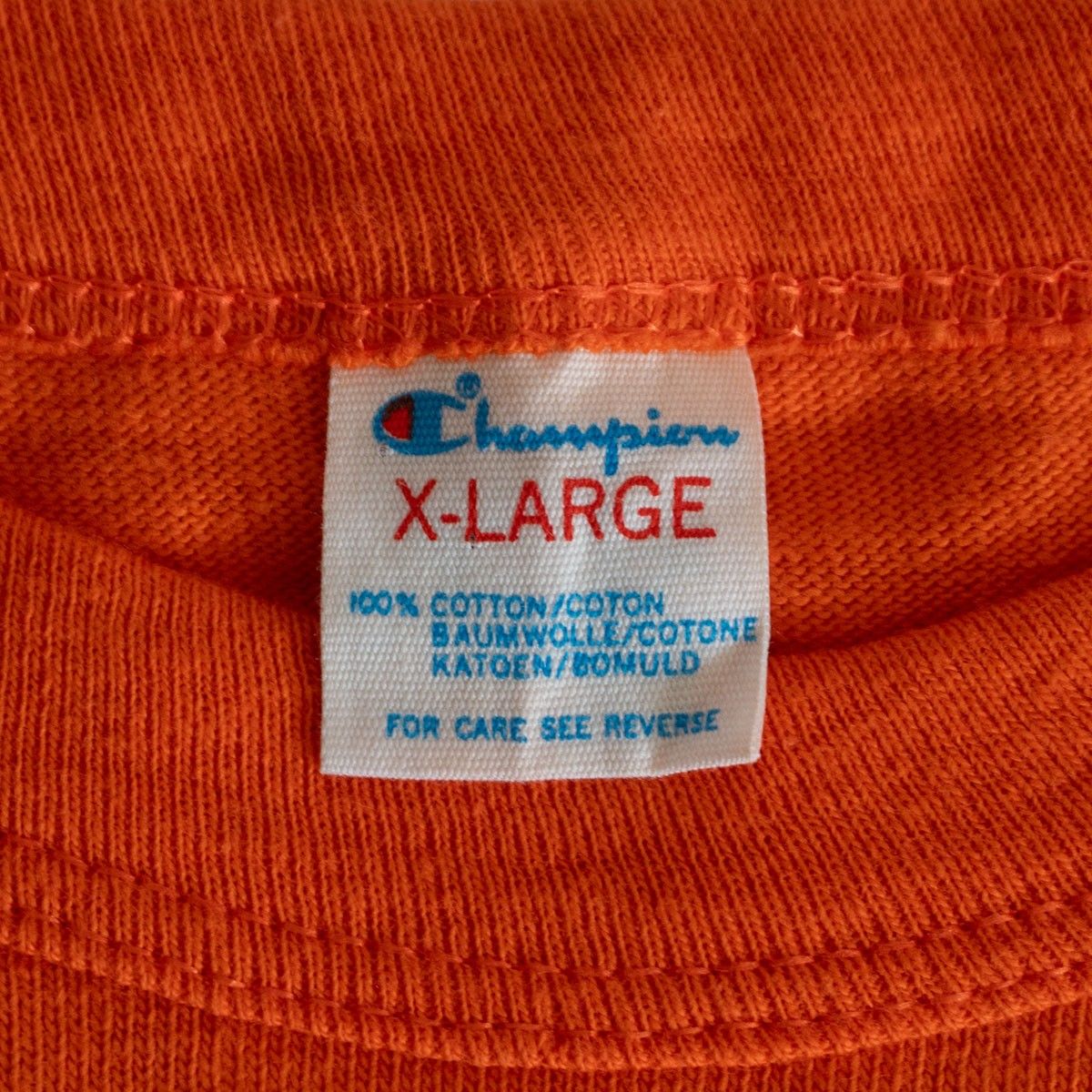 美品/トリコタグ】CHAMPION【80s フットボールTシャツ】XL