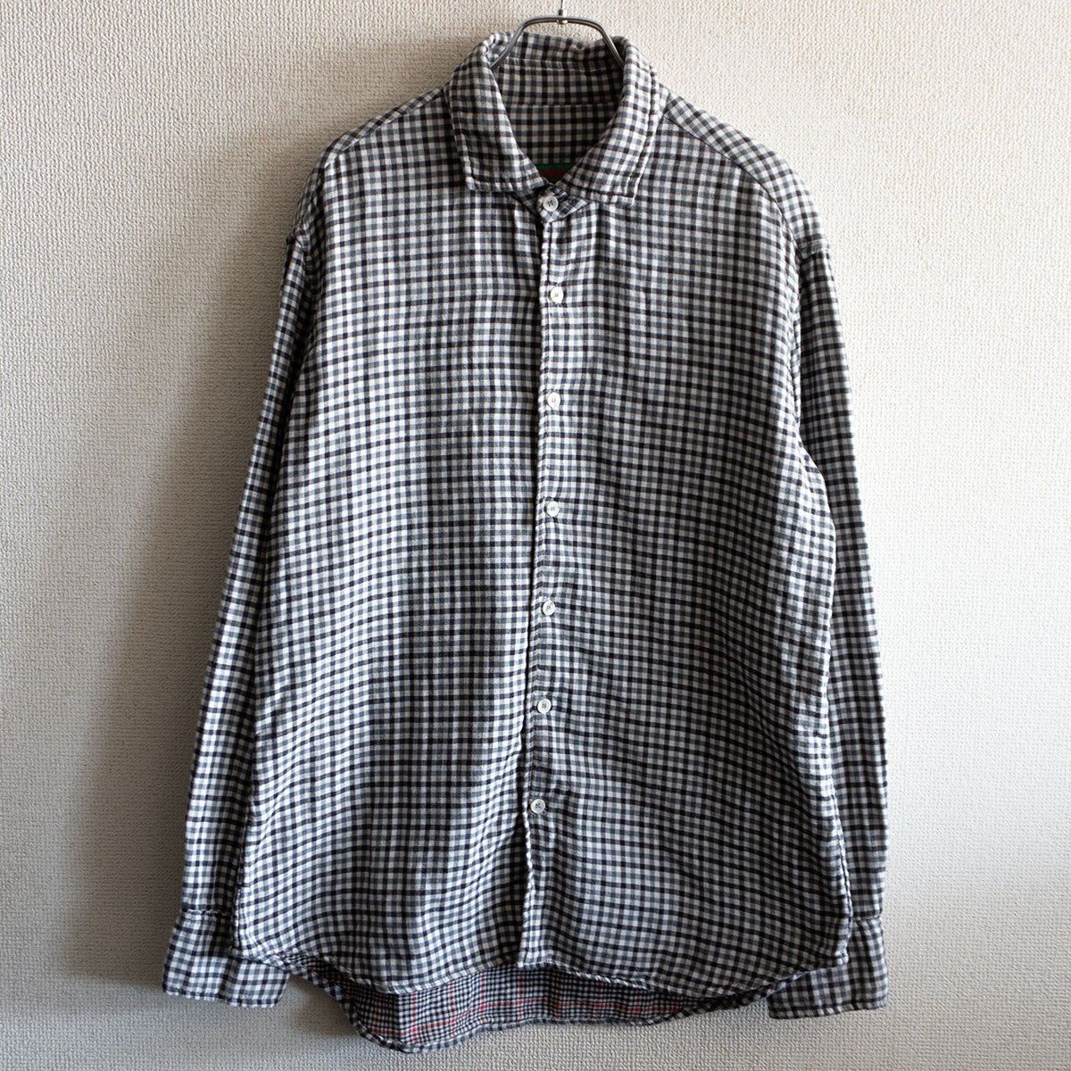 CASEY ギンガムチェック シャツ M コットン ケーシー