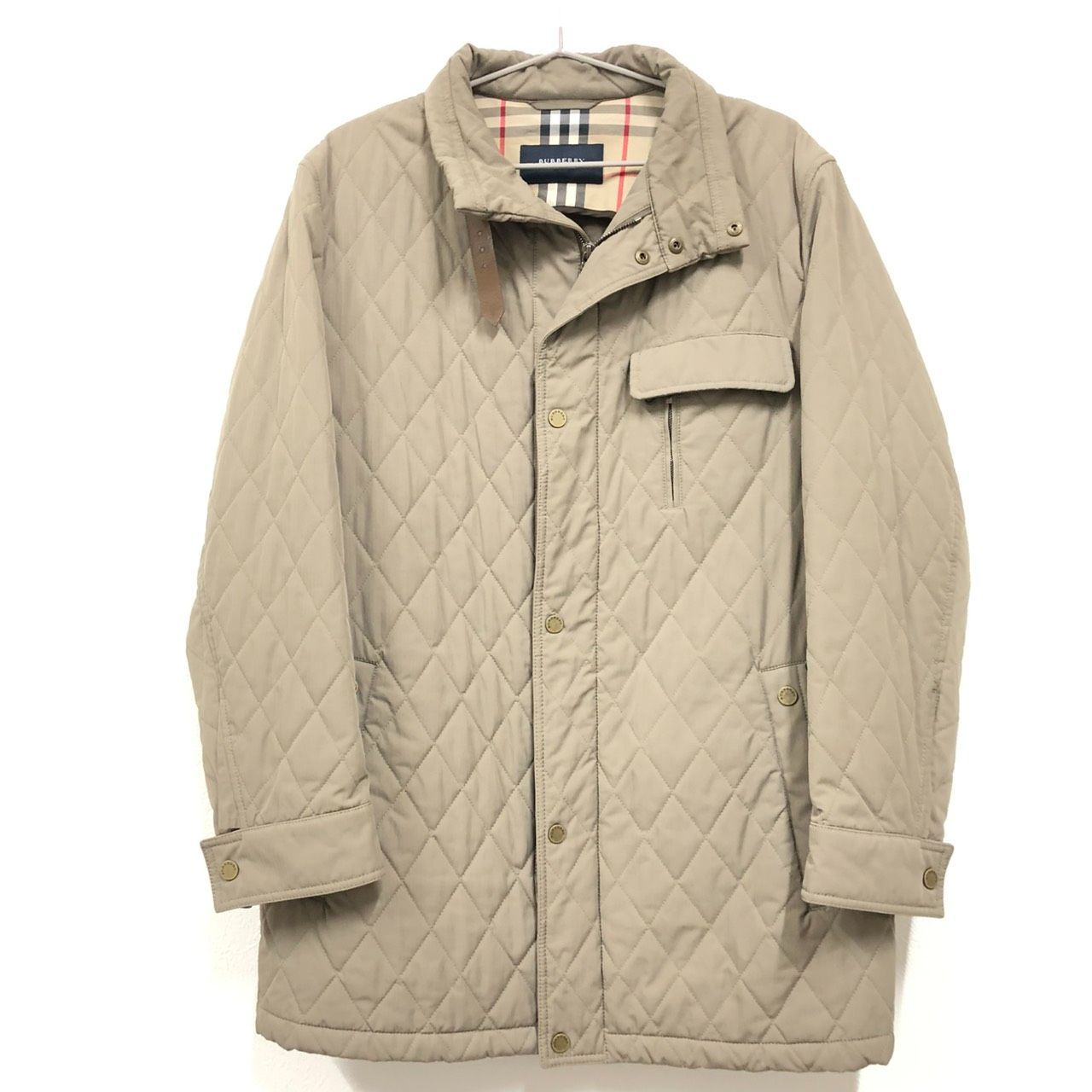 良品!!】 BURBERRY バーバリー ノバチェック キルティングジャケット M 
