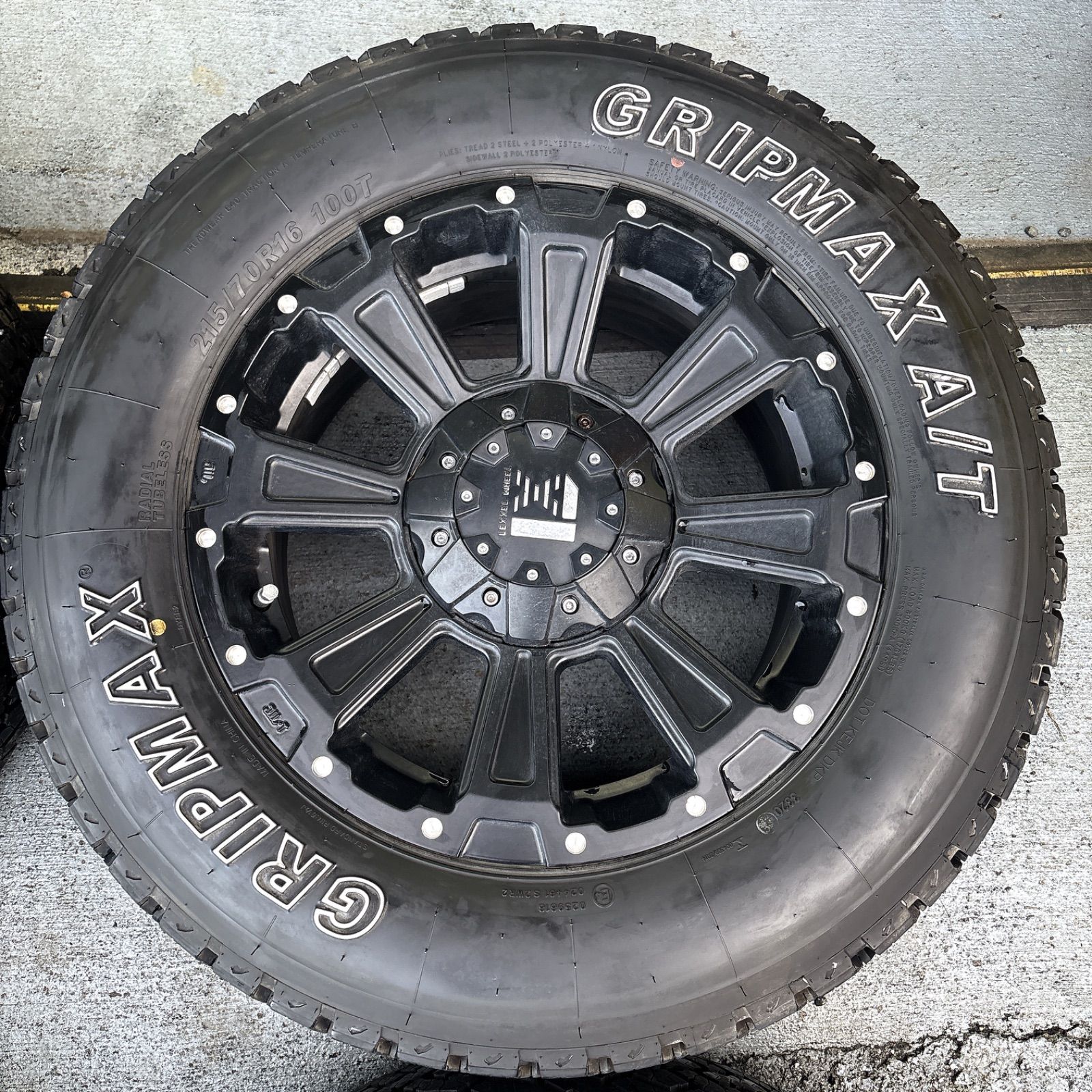 タイヤホイールセット ホワイトレター