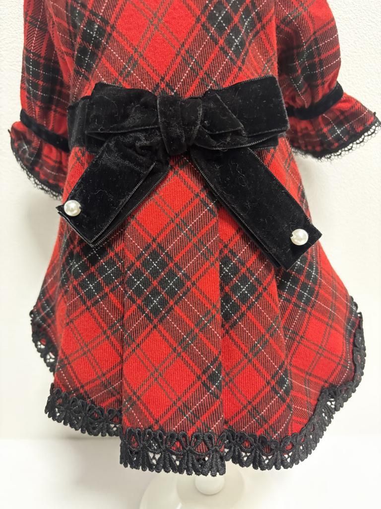 グラマーイズム ミレーヌ 公式 レッド チェック犬服 ♡glamourism