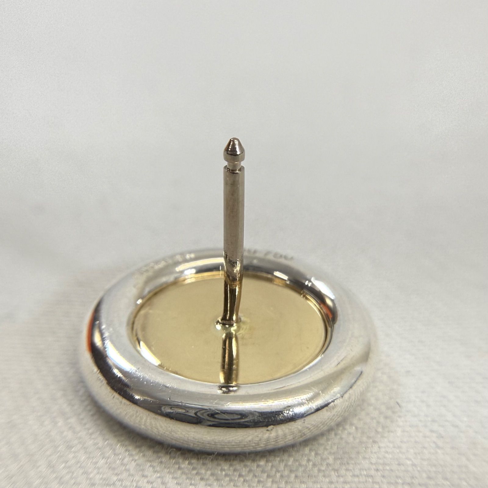 希少・美品】HERMES エルメス セリエ コイン ピアス SV925 Au750 K18