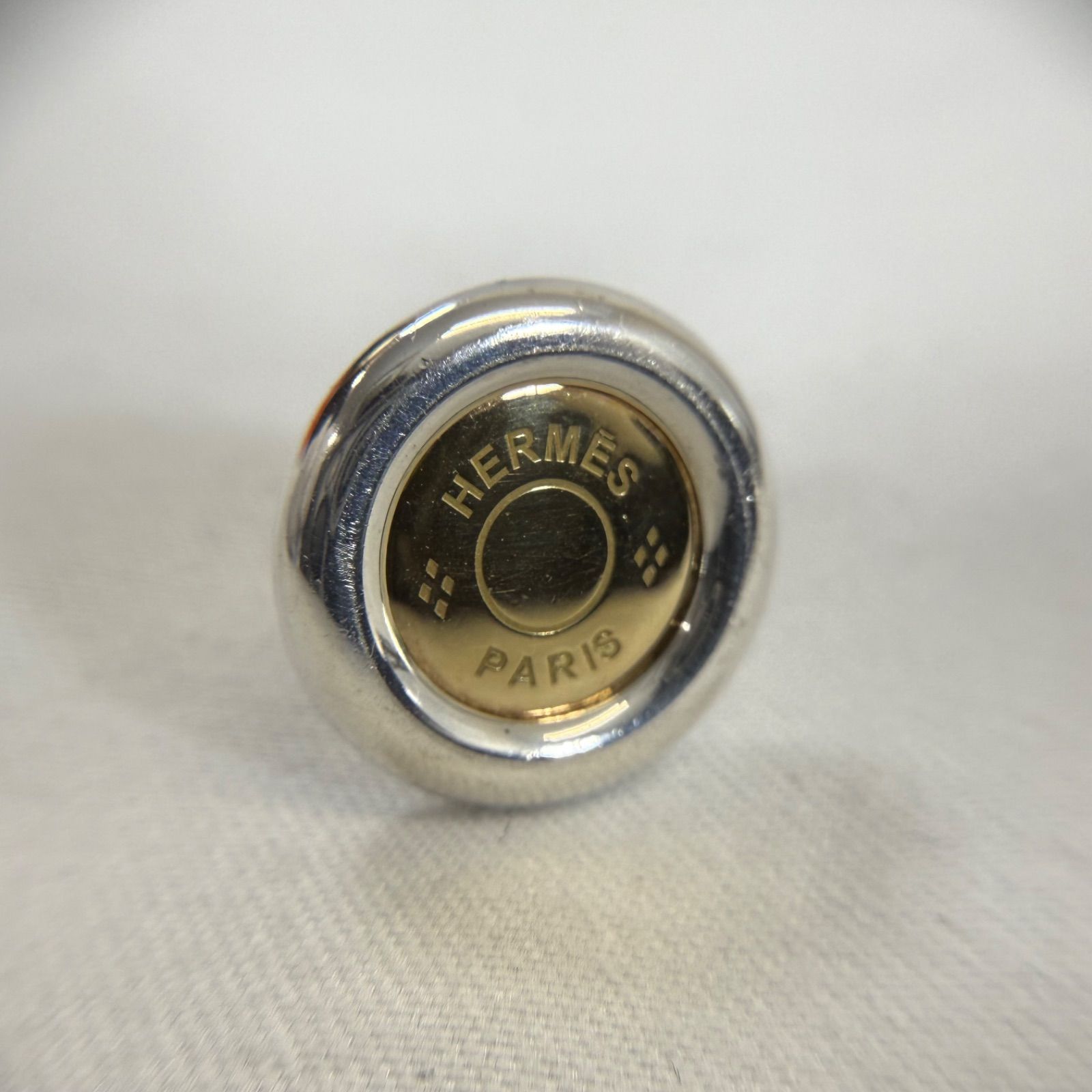 希少・美品】HERMES エルメス セリエ コイン ピアス SV925 Au750 K18