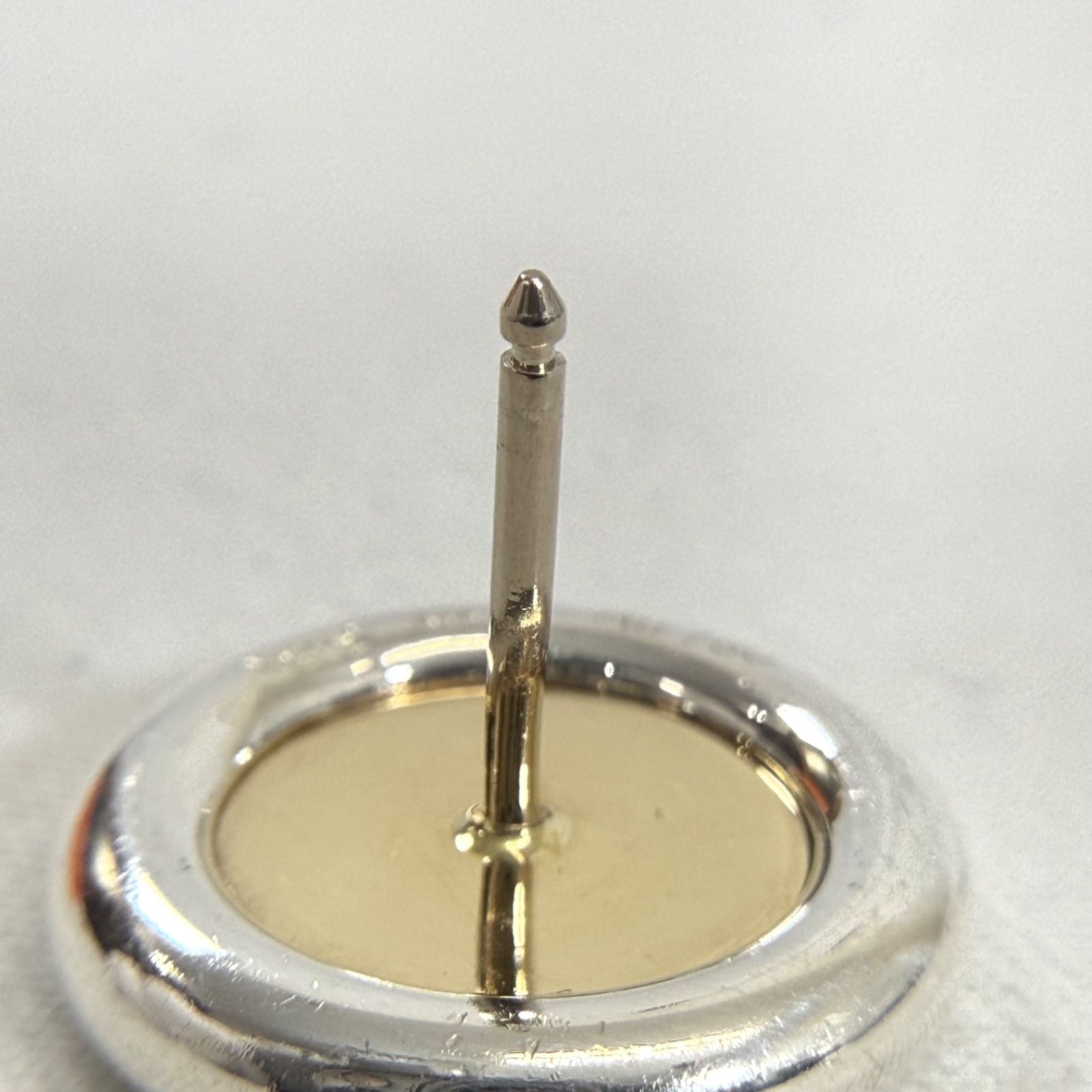 希少・美品】HERMES エルメス セリエ コイン ピアス SV925 Au750 K18