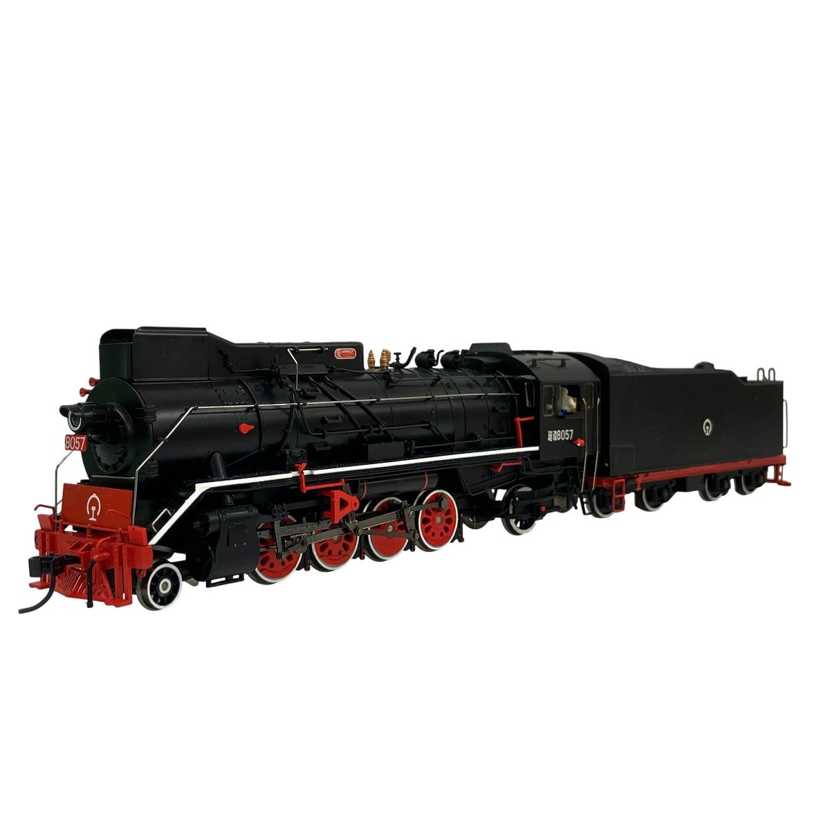 金属製蒸気機関車模型 赤黒 バックマン 建設 蒸気機関車 HOゲージ 鉄道模型 中古 美品T10664485