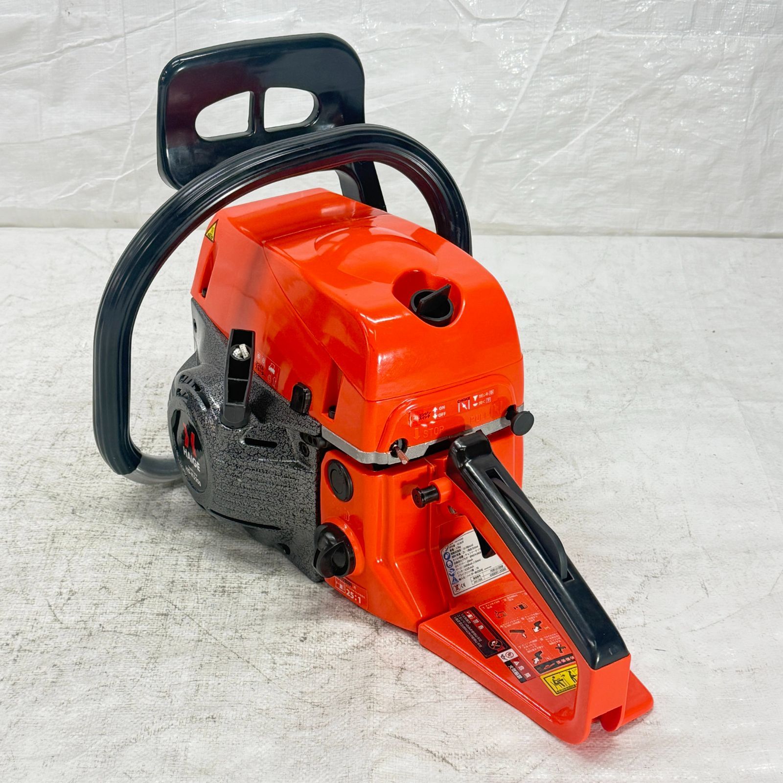 チェーンソー 20インチ 50 cm エンジン式 52 cc 2サイクル 3馬力 ウォルブローキャブ オレゴン製 ソーチェーン装備 倒木 枝落とし 玉切り HG K 5200 1256