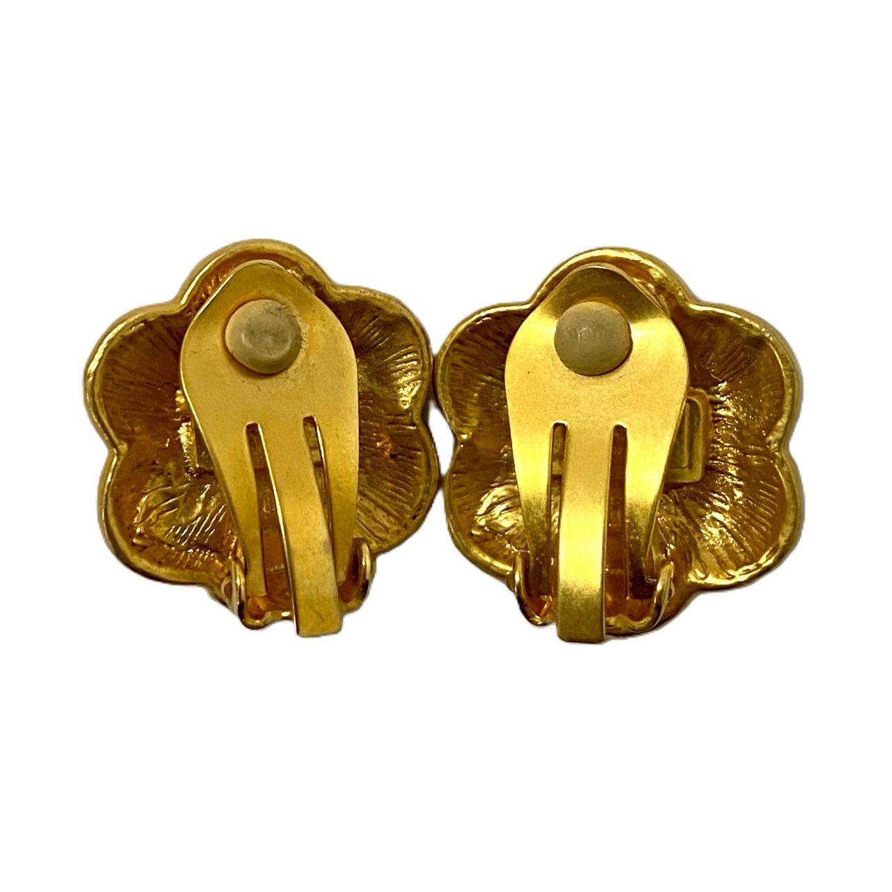 【希少】ケンゾー ブレスレット イヤリング セット フェイクパール SJ【KENZO】フラワー/花 モチーフ イヤリング フェイクパール グリーン