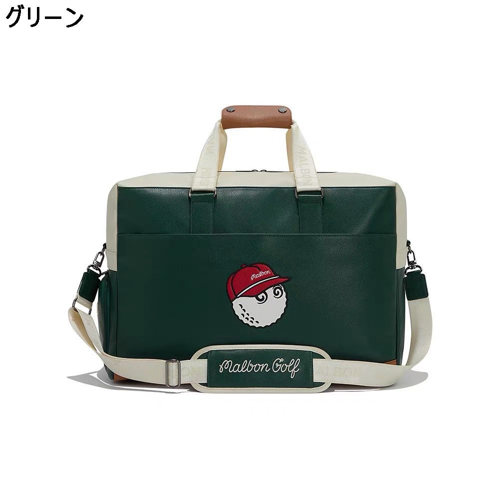 MALBON GOLF ボストンバッグ スポーツバッグ 側面シューズポケット